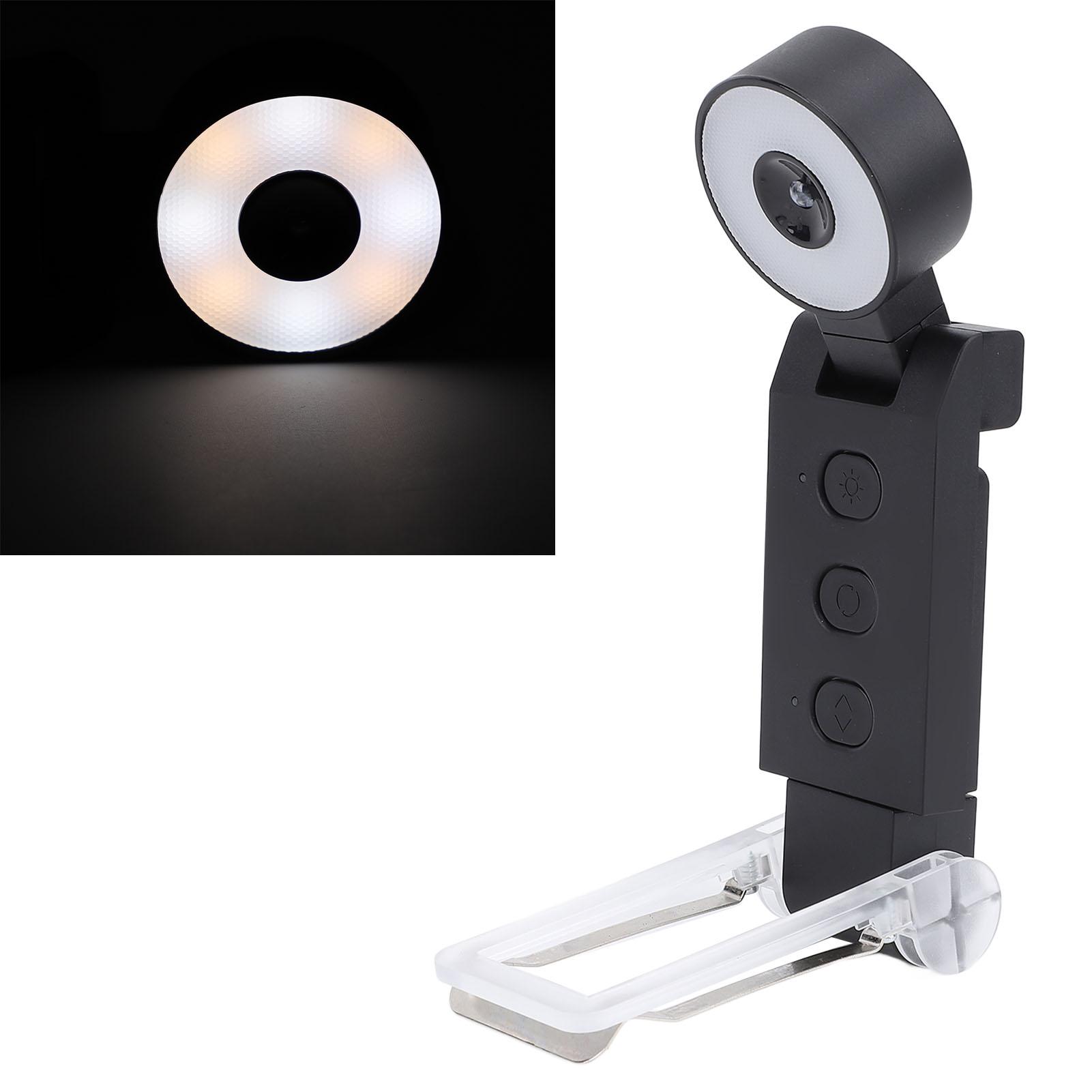 

USB Rechargeable Book Reading Light 5 Colors 6 Brightness Dimmable Clip On LED Reading Lamp with Timer Foldable Portable for Bed Reading Bookworms