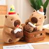 Capybara Plush Doll Cute Capibara Anime Fluffty Toy Kawaii Plushie Happy Birthday Doll Gift for Girl Friend Soft Stuffed Animals