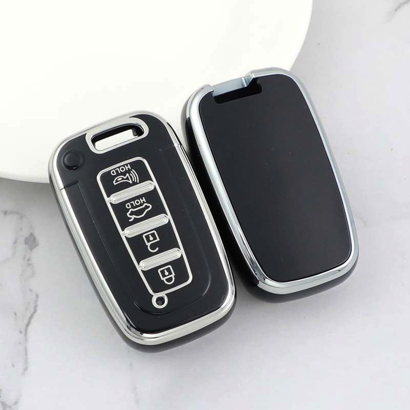 3 4 Button Smart Key Case Cover Shell Fob Holder For Kia Sportage K5 K2 Sorento Optima Forte For Hyundai Ix35 Elantra Sonata 8 9