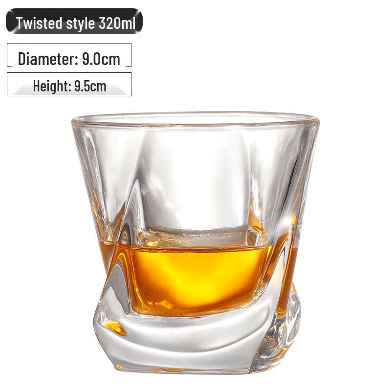 ZISIZ European Style Handmade Crystal Whiskey & Beer Glass