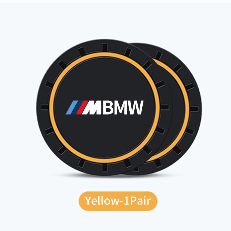 

2025 Hot Silicone Coaster Car Cup Mat Non-Slip Waterproof Slot Pads For BMW X1 X2 X3 X4 X5 X6 X7 G20 G30 6GT E46 E90 E60 F10 E39