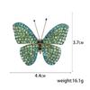 Rhinestone Butterfly Brooches for Women Unisex Enamel Insect Pins Banquet Party Backpack Gifts Jewelry Accessories