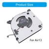 CPU Fan Laptop Cooling Fan DC5V 0.5A 4pin CPU Coolers For  Air13 XMA2005-AJ AB Laptop Heatsink Part