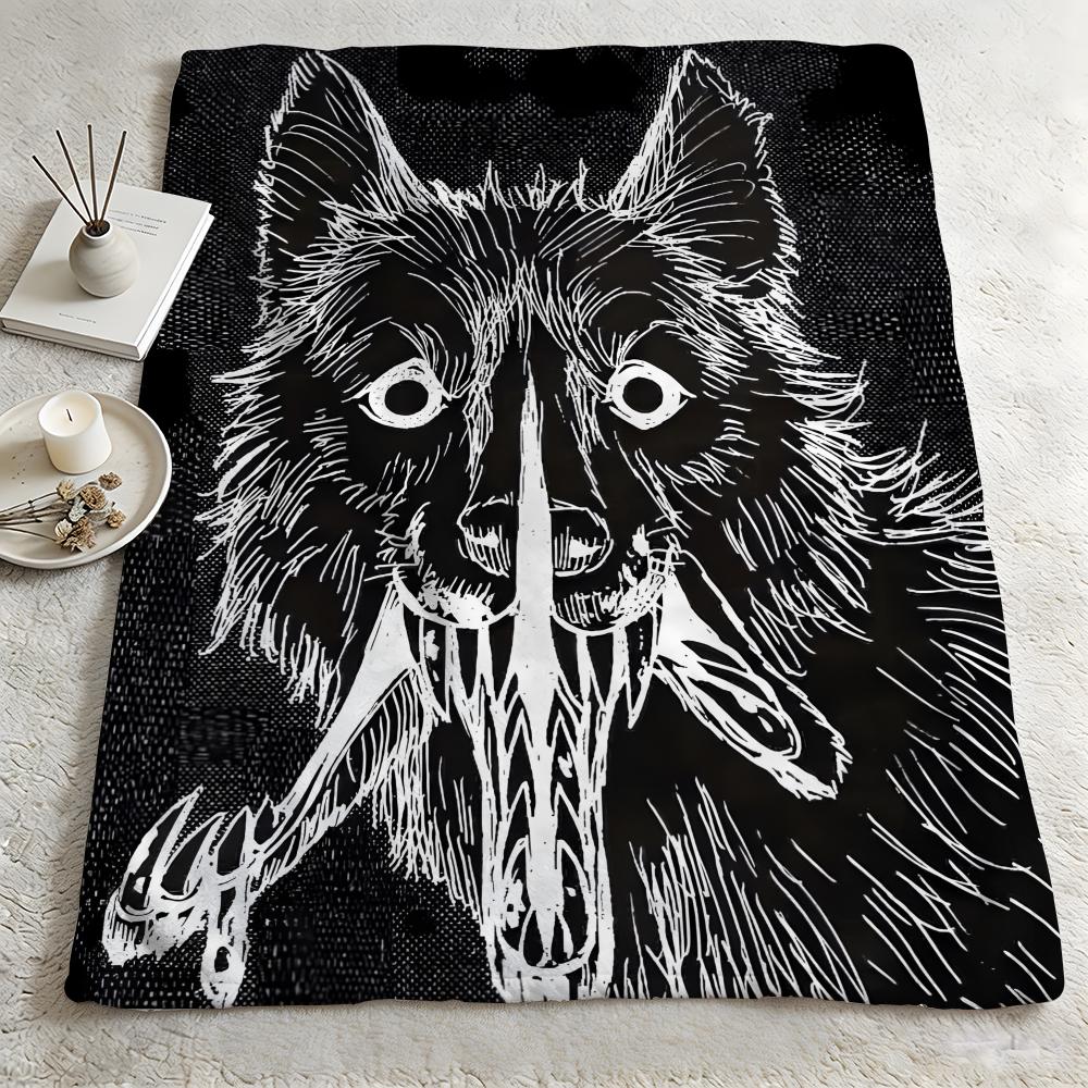 anime P-Parasyte-e Throw Warm Soft Flannel Blanket, Multi-use for Sofa Bed Camping Travel Nap 75cmx90cm