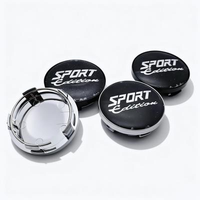 4pcs Sport Edition Logo Emblem Car Wheel Center Caps 58MM 54MM Wheels Hub Cap Sport Badge Rim Hubcaps Dust Cover Car Accessories