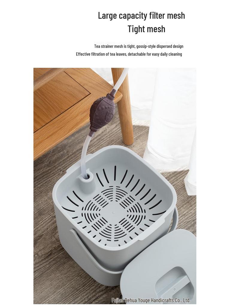 Tea Dregs Bucket with Filter: Household Wastewater and Storage for Kung Fu Tea Sets