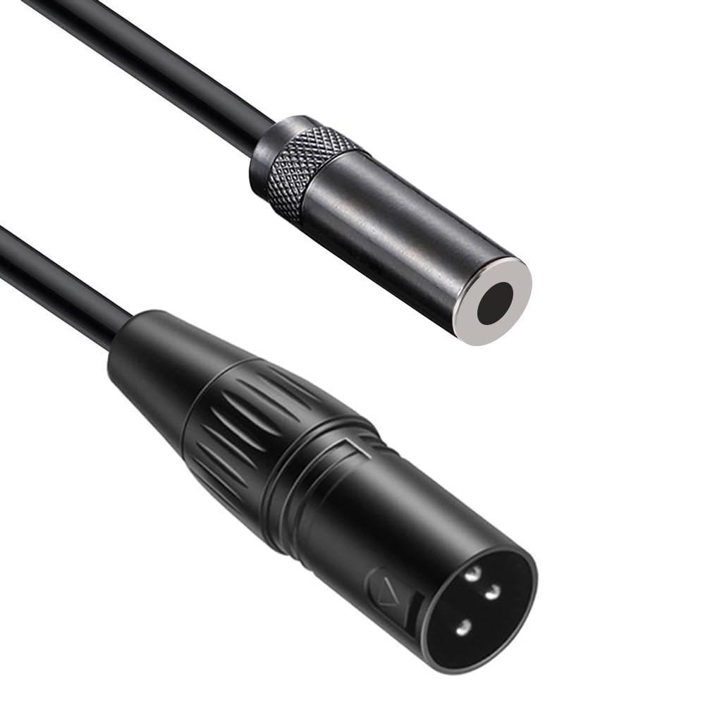 

Luxferre XLR to 3.5mm Microphone Converter Cable, XLR to 3.5mm Stereo Mini Plug Cable, 3.5mm Female to Canon Cord, 6N OFC 3.5mm Female Extension