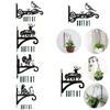 Iron Bracket for Hanging Plant Basket with Screws Animal Design for Deck And