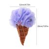 Ice Cream Bath Sponge Body Scrubber Exfoliating Loofah Mesh-Ball for Body Wash Bathroom Men Women Cleaning Accessories
