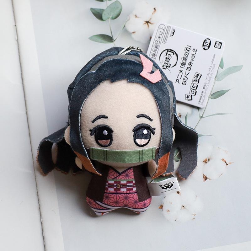 Non-Toxic New 10Cm Anime Demon Slayer Tomioka Giyu Kamado Tanjirou Kamado Nezuko Agatsuma Zenitsu Shinazugawa Genya Plush Toy Doll Gift