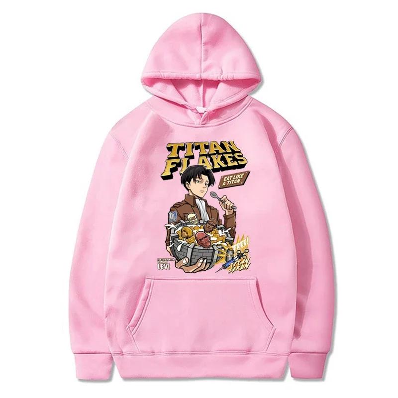Men Women Anime Hoodies Attack On Titan Levi Ackerman Plus Size Sweatshirt Manga Streetwear Harajuku Autumn Unisex Pullover