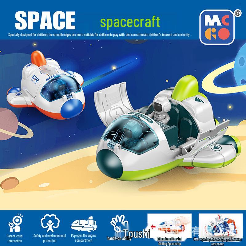 Kids' Inertial Transforming Astronaut Car - Rocket Spaceship Trendy Toy