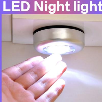 Mini-Nachtlicht, 3 LEDs, Nachttisch, Treppenschrank, Badezimmer, Nachtbeleuchtung, Zimmer, Leselicht, externe AAA-Batterielampe