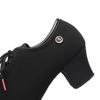 Jazz Latin  Medium Heel Dance Shoes for Women with Breathable Oxford Cloth Modern Dance Shoe Heeled 5CM
