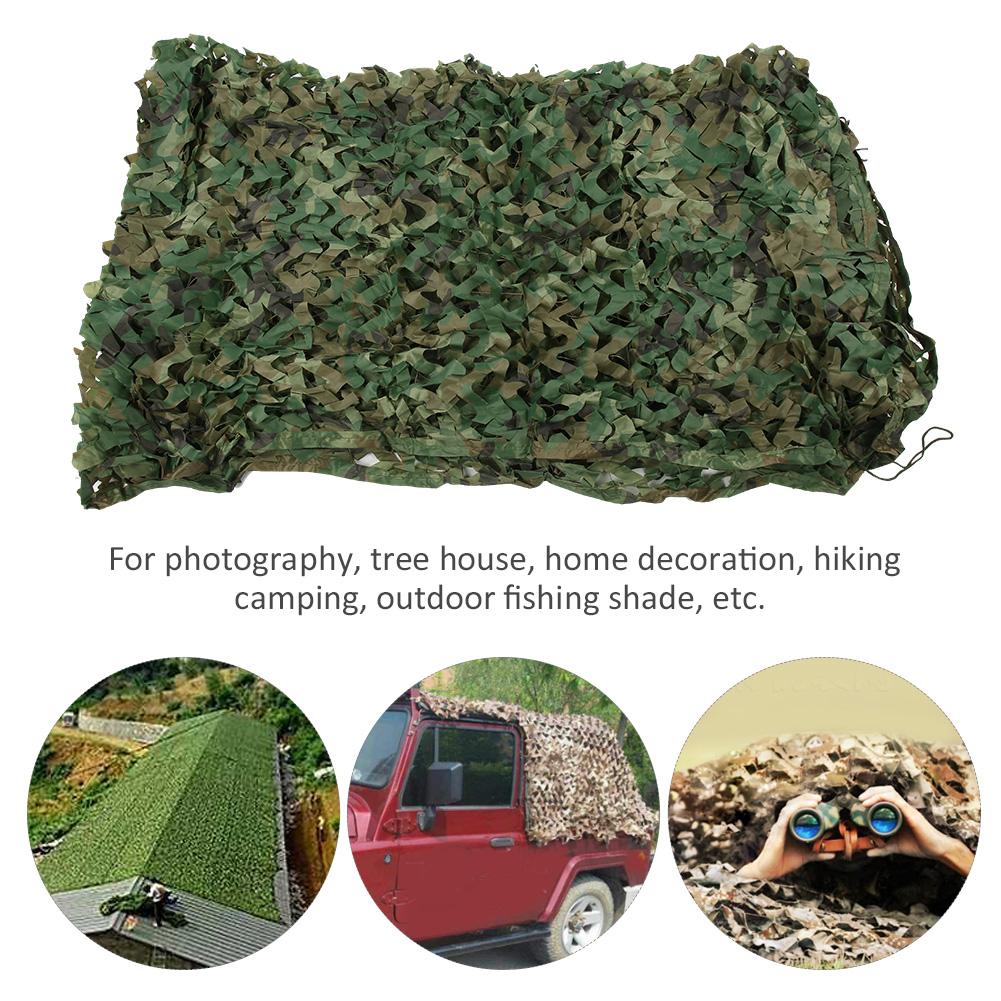 Outdoor Camping Shooting Camouflage Net Jungle Hunting Hiking Sunscreen Sun Shade Net2 X 4m
