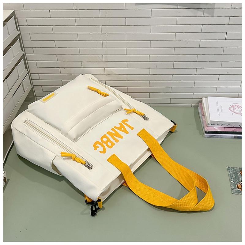 School Bag New High-value College Style Simple Letter Make-up Bag Light Travel Large-capacity Backpack