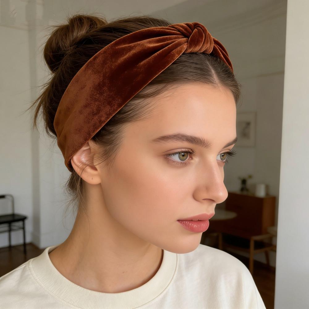 Women Soft Elastic Non Slip Headbands, Wide Hair Bands for Yoga Running Gym Sports Head Wraps