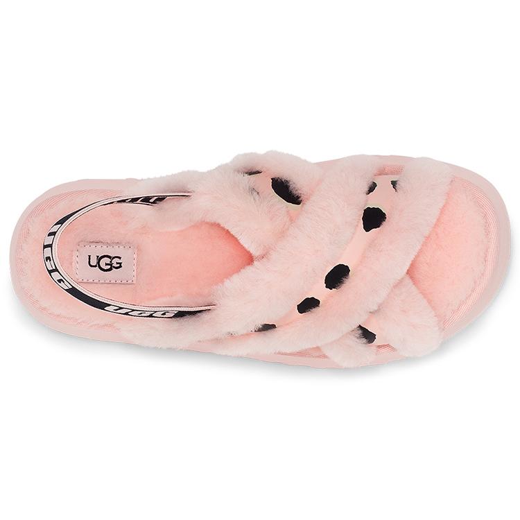 UGG DISCO Shearling Stylish Sandal Women's Pink 1129370-PSLP