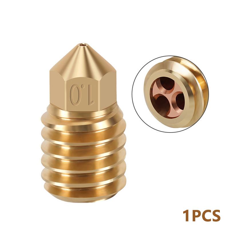 

Для сопла Bambu Lab X1/P1P 0,6 0,8 1,0 мм из закаленной стали Cht Cloning Brass Nozzle Upgraded Hotend Steel для 3D-принтера Bambu Lab A10