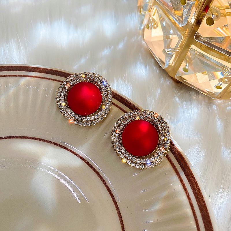 

Серебряные серьги с бриллиантами S925 с геометрическим узором в виде корейского цветка и жемчугом