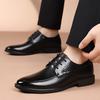 Fashion All-match Flats Fashion Oxfords Shoes Leather Male Outdoor Walking Shoes Lace-Up Male Comfortable Casual Shoe  Men Dress Shoes