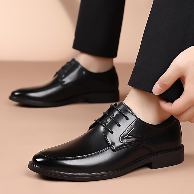 Fashion All-match Flats Fashion Oxfords Shoes Leather Male Outdoor Walking Shoes Lace-Up Male Comfortable Casual Shoe Men Dress Shoes