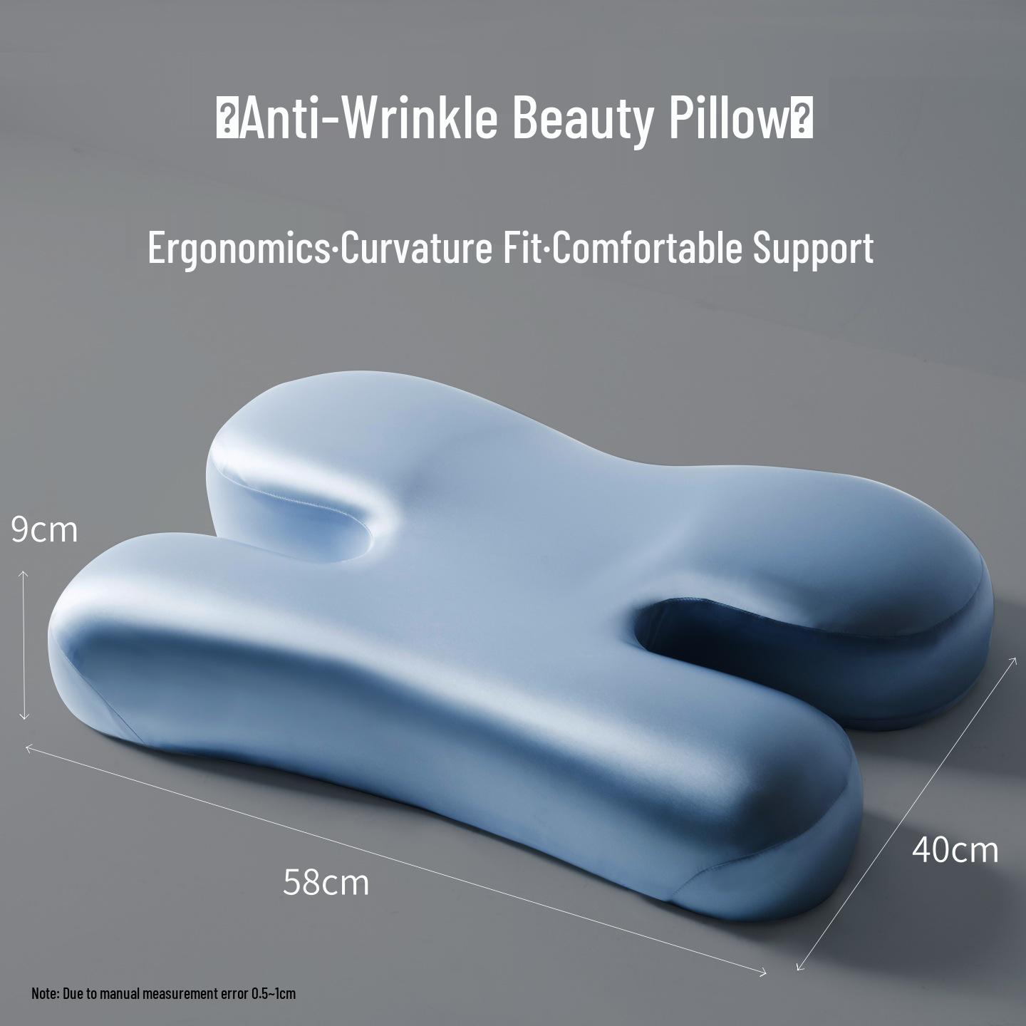 

Anti-Wrinkle Side Sleeper Pillow: Protects Face & Cervical Spine, Enhances Sleep, Adult-Specific Core
