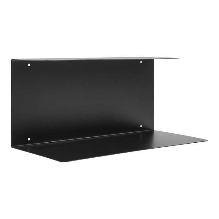 Lille étagère murale 40x18x18cm noire.
