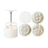 Plastic Mooncake Stamp Cute Flower Shape Mooncake Mold Festival DIY Hand Press Mooncake Cutters Pastry Decorating Gadget