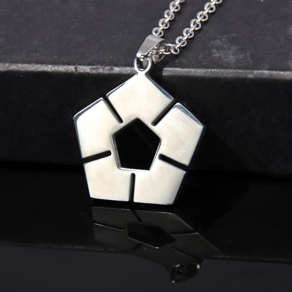 Lock Anime Blue Pendant Necklace Withe Football Logo For Enthusiasts Anime