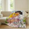 Lovely C-Candy Candy Girl Blanket Warm Soft Suitable For Bedroom Sofa Bed Living Room Office Travel Camping Gifts