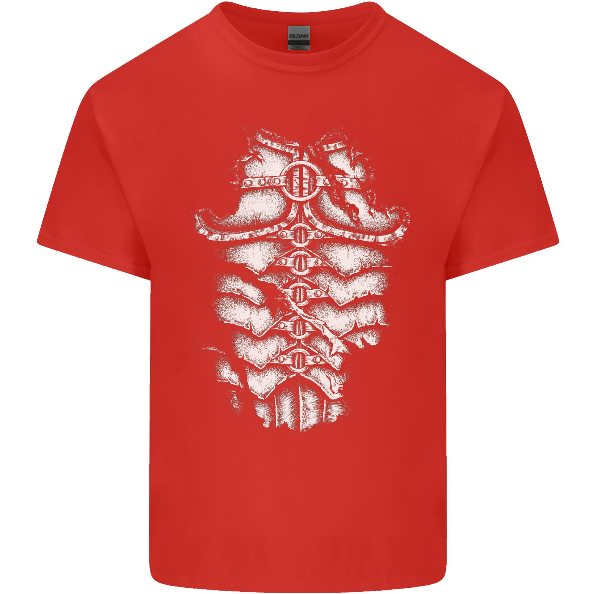 RoUnisex Armour Fancy Dress Warrior Gym MMA Unisexs Light Cotton TShirt S