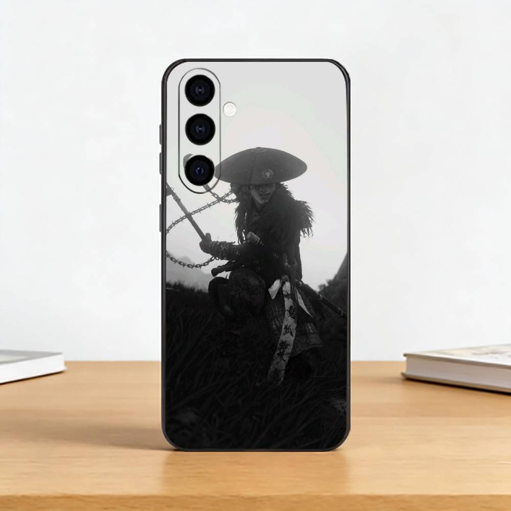 Game G-Ghost Of Y-Yotei Phone Case For Samsung Galaxy A73,A72,A71,A70,A53,A52,A51,Soft Silicone Black Cover