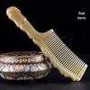 Buffalo Horn Massage Comb - Bamboo Joint Yak Horn for Head Meridian Stimulation