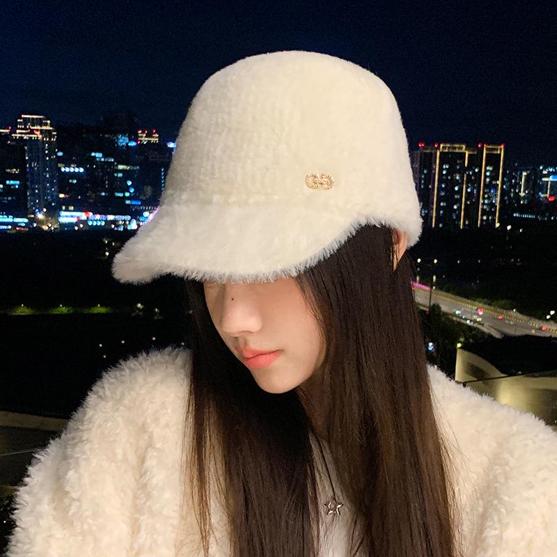 Plüsch-Baseballkappe im koreanischen Stil: Dick, Warm, Winddicht, für Großen Kopfumfang, Perfekt für Herbst- und Winter-Outdoor-Reisen.