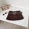 2025 Autumn/Winter Women's Retro Leopard Print Low-Waist Mini Skirt
