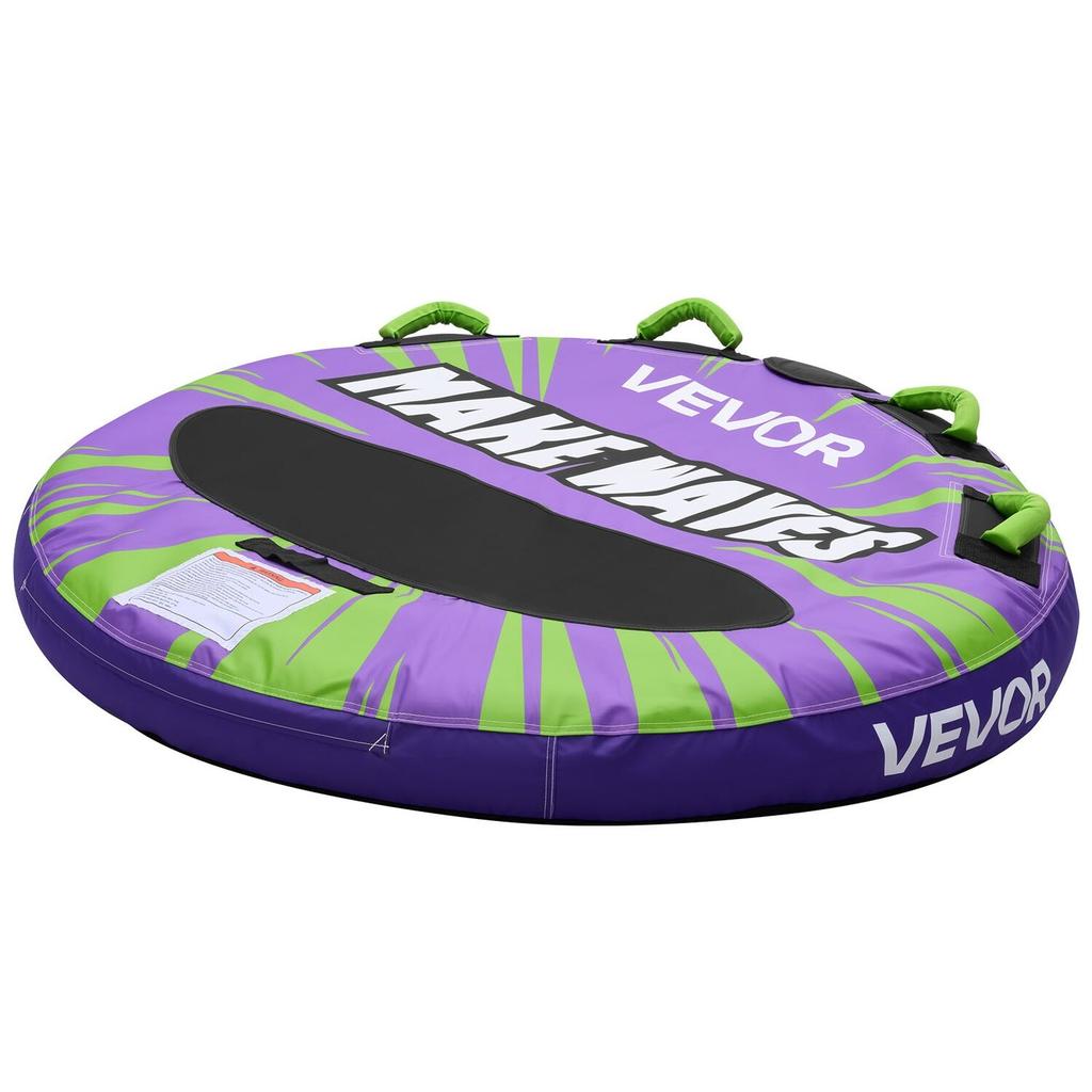 Towable Tubes for Boating, 2-Rider Inflatable Boat Tubes and Towables, 154kg Capacity Water Sport Tube for Boat to Pull - with Anti-Slip Pad, Full
