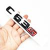 IXEA6 3D Black C63S Logo Letters V8 BITURBO Badge Car Rear Star Sticker Trunk AMG Emblem For Mercedes Benz AMG W205 C205 Accessories