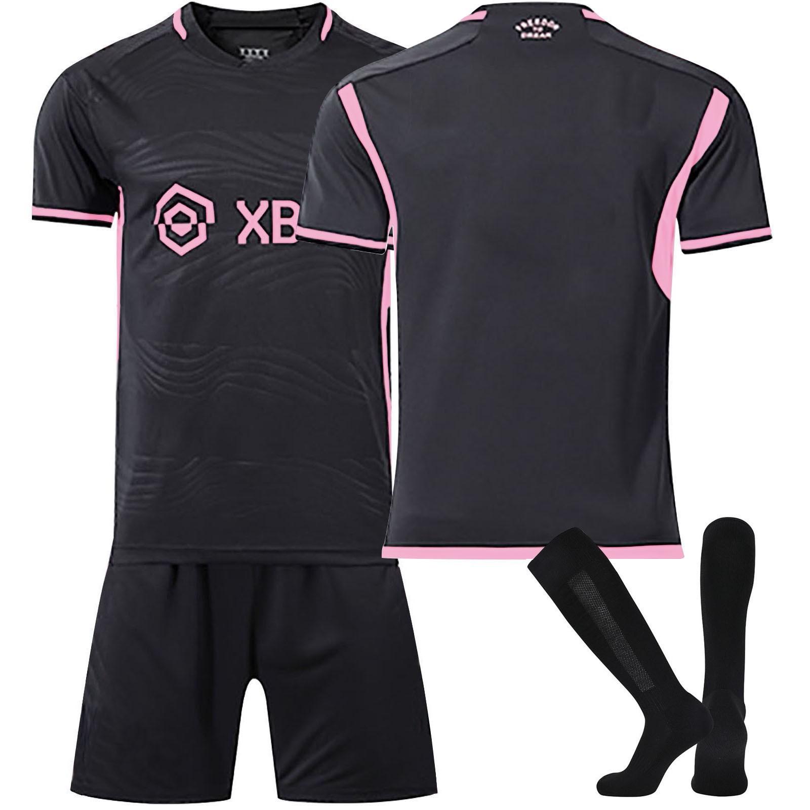 

2324 Интер-Майами, выездные футбольные майки, шорты, носки, комплект, новый сезон, шорты, носки, размеры для взрослых, наряды L