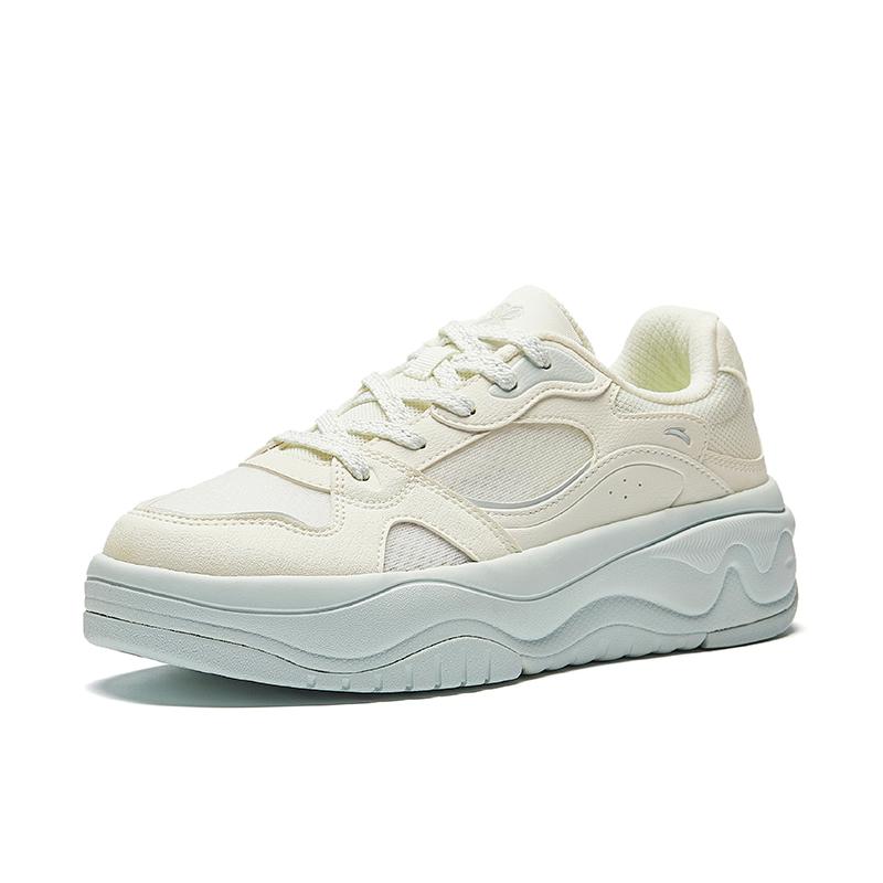 Anta Seaweed 2.0 Simple Comfortable Non-Slip Breathable Low-Top Sneakers Women Sneakers Ivory-White 922528011-2