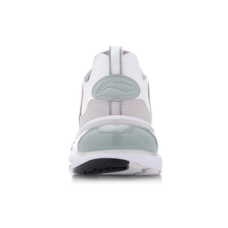 Li Ning Cushioning Slip Resistant Abrasion Resistant Low Top Running Shoes Women's Gray ARHP128-11