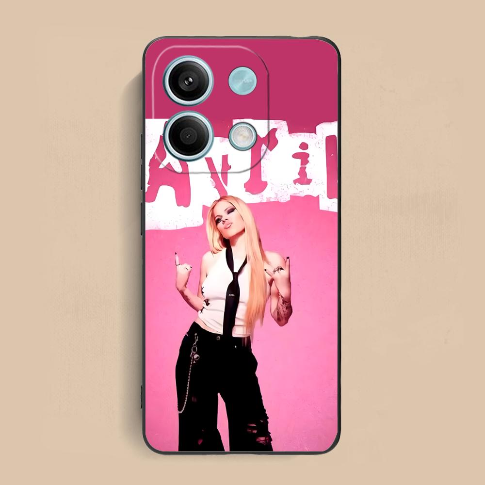 Avril Lavigne Matte TPU Mobile Phone Case for Xiaomi Redmi 15 14 13 12 A5 3 2 1 C Plus 4G 5G Colorful Printing Cover
