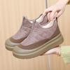 Down Cloth Non-slip Thick Bottom Snow Boots Women's Winter New Fleece-lined Casual Soft Bottom Comfortable Cotton Shoes