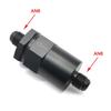 Aluminum Black 6AN Inline Fuel Filter 30 Micron