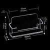 2Pcs Desktop Business Card Casr Display Stand Acrylics Card Stand Desk Business Card Organizers Name Card Storage Casre