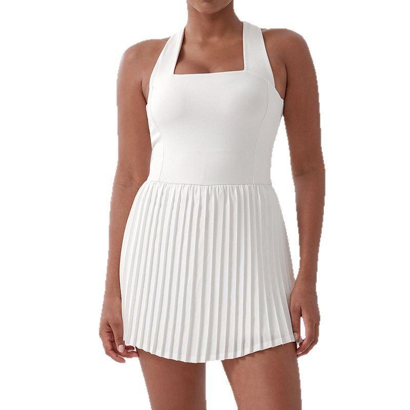 Womens Quick-Dry Tennis Skort With Built-in Bra Breathable Sport Skirt Running Golf Yoga