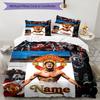 Messi Custom Manchester Name Personalized Name Bedding Set,Light Bed Linen for Dorm Home Decoration,Perfect Festival Gift for Boys,Fade Resistant Duve