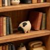 Small Wood Dog Figurine, Hand Carved Puppy Figure, Rustic Collectible Animal Statue for Home Desktop Decor, Gifts for Dog Lovers