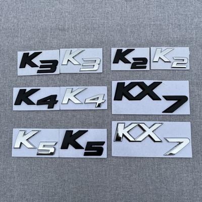 Emblème de lettre de voiture 3D Sicker adapté au réaménagement du logo en métal K2 K3 K4 K5 KX7