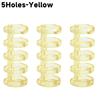 3-1Pcs 3/5Holes Loose Leaf Binders Book Rings Translucent Binding Spines Combs Snap Split for DIY Diary Notebook School Supply